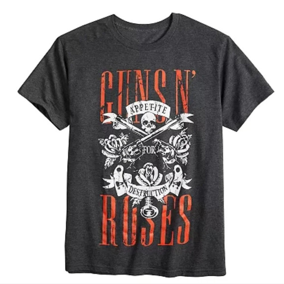 Mens Gunsn n Roses Appetite Skull graphic print T-shirt XL - Picture 2 of 7